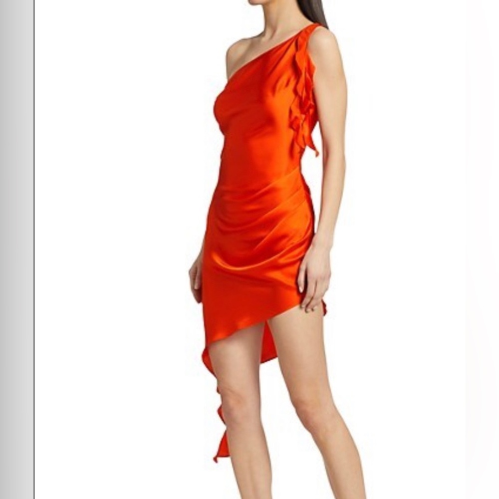 Amanda Uprichard
Thea Draped Asymmetric Minidress
